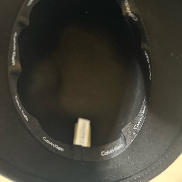 CK Calvin Klein Bucket Cap Ball Hat Black 100% wool - Picture 5 of 6